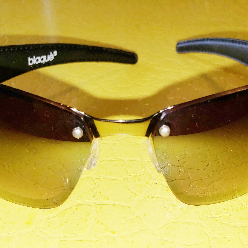 Blaque Sunglasses with Leather Arms